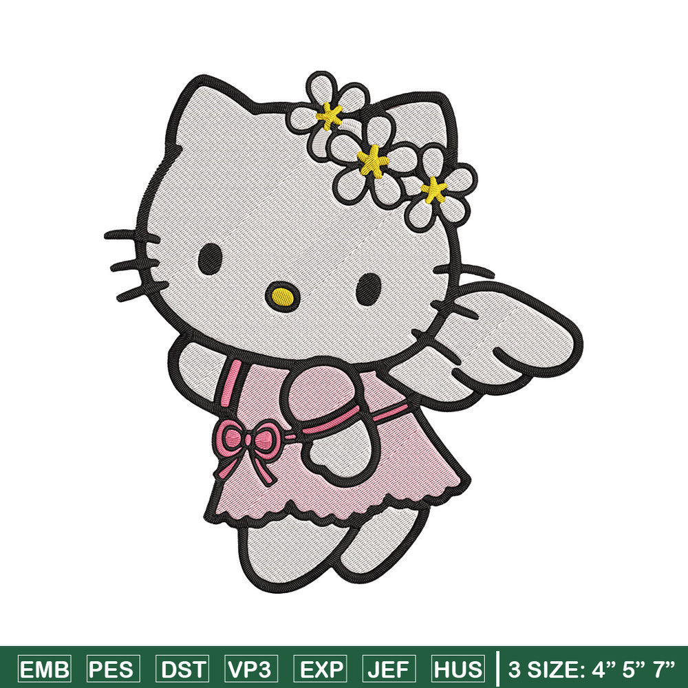Hello Kitty angel Embroidery Design, Hello kitty Embroidery, Embroidery File, Anime Embroidery, Digital download.jpg