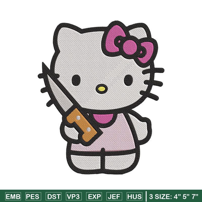 Hello kitty knife Embroidery Design, Hello kitty Embroidery, Embroidery File, Anime Embroidery, Digital download..jpg