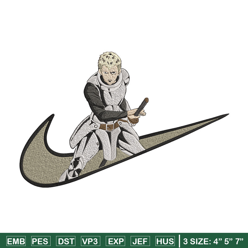 Iaian x nike Embroidery Design, One punch man Embroidery, Embroidery File, Nike Embroidery, Anime shirt,Digital download.jpg