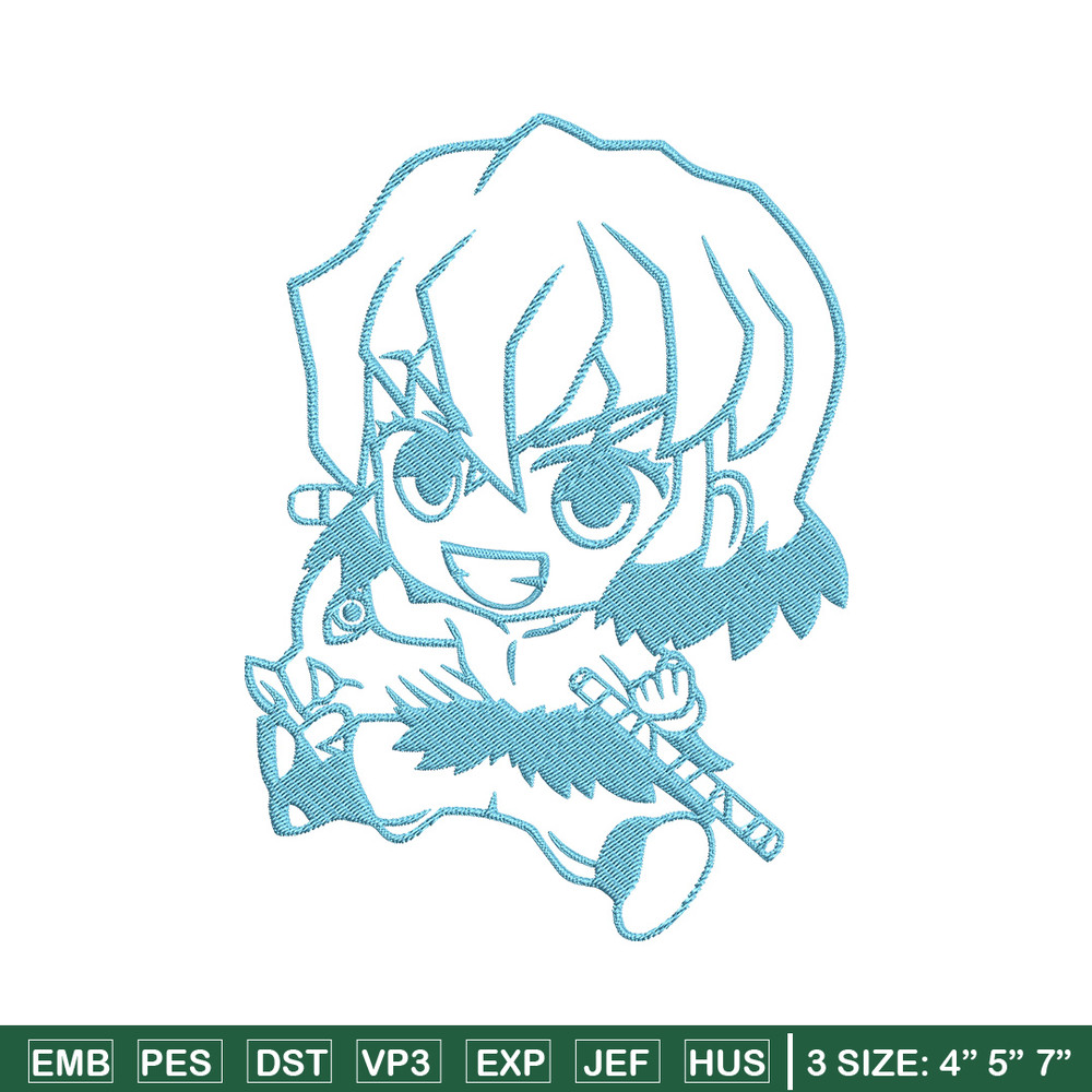 Inosuke chibi Embroidery Design,Demon slayer Embroidery,Embroidery File,Anime Embroidery,Anime shirt, Digital download.jpg