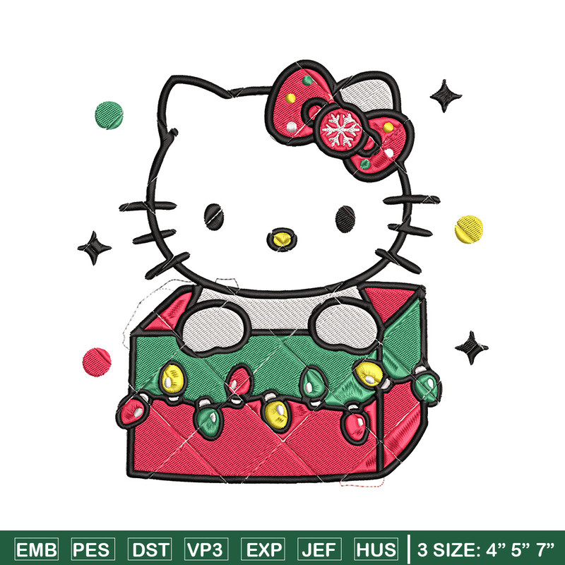Kitty chrismas Embroidery Design, Hello kitty Embroidery, Embroidery File, Anime Embroidery,Anime shirt,Digital download.jpg
