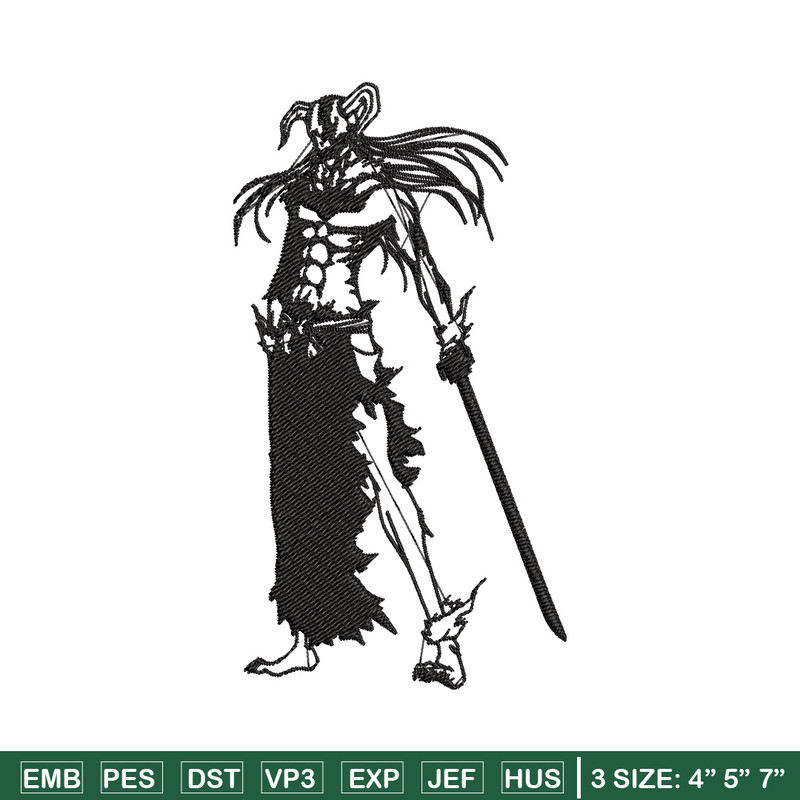 Kurosaki Ichigo Embroidery Design, Bleach Embroidery, Embroidery File, Anime Embroidery, Anime shirt, Digital download.jpg