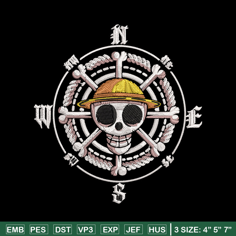 Logo One piece Embroidery Design, One piece Embroidery, Embroidery File, Anime Embroidery, Anime shirt, Digital download.jpg