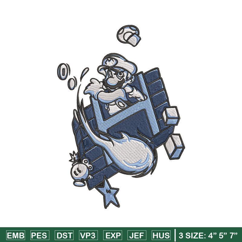 Mario poster Embroidery Design, Mario Embroidery, Embroidery File, Anime Embroidery, Anime shirt, Digital download.jpg