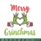 Merry grinchmas embroidery design,Grinch embroidery,Chrismas design, Embroidery shirt, Embroidery file, Digital download.jpg