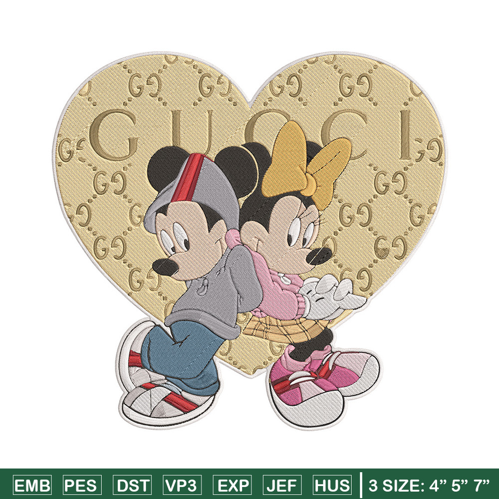 Mickey couple Embroidery Design, Mickey Embroidery, Embroidery File, Gucci Embroidery, Anime shirt, Digital download..jpg