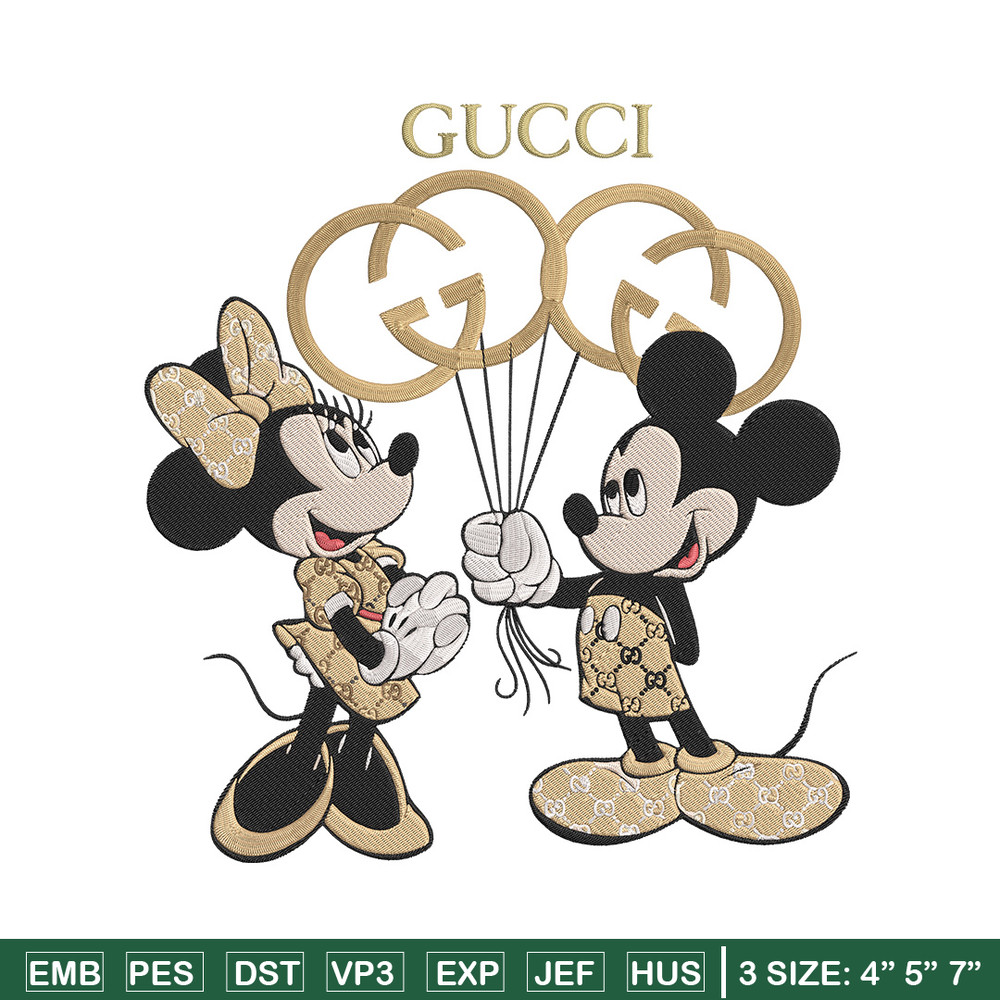 Mickey couple Embroidery Design, Mickey Embroidery, Embroidery File, Gucci Embroidery, Anime shirt,Digital download..jpg