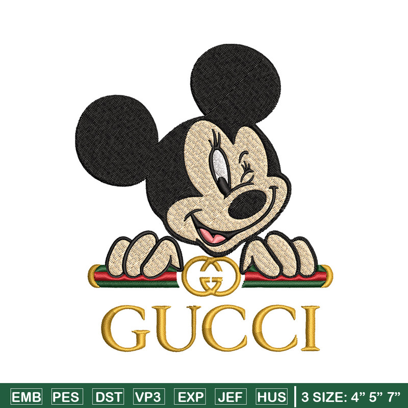 Mickey mouse gucci Embroidery Design, Gucci Embroidery, Embroidery File, Brand Embroidery, Logo shirt, Digital download.jpg