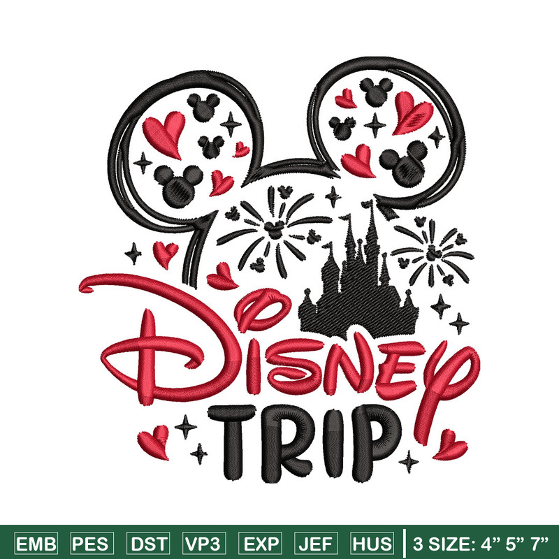 Minnie Mouse Disney Trip Embroidery Design, Disney logo Embroidery, Embroidery File, Embroidery design, Digital download.jpg