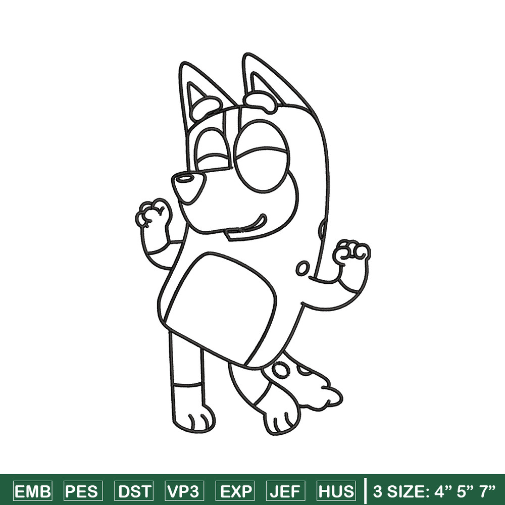 Mom Bluey Coloring Pages Embroidery, Bluey Embroidery, Embroidery File, cartoon design, cartoon shirt, Digital download..jpg