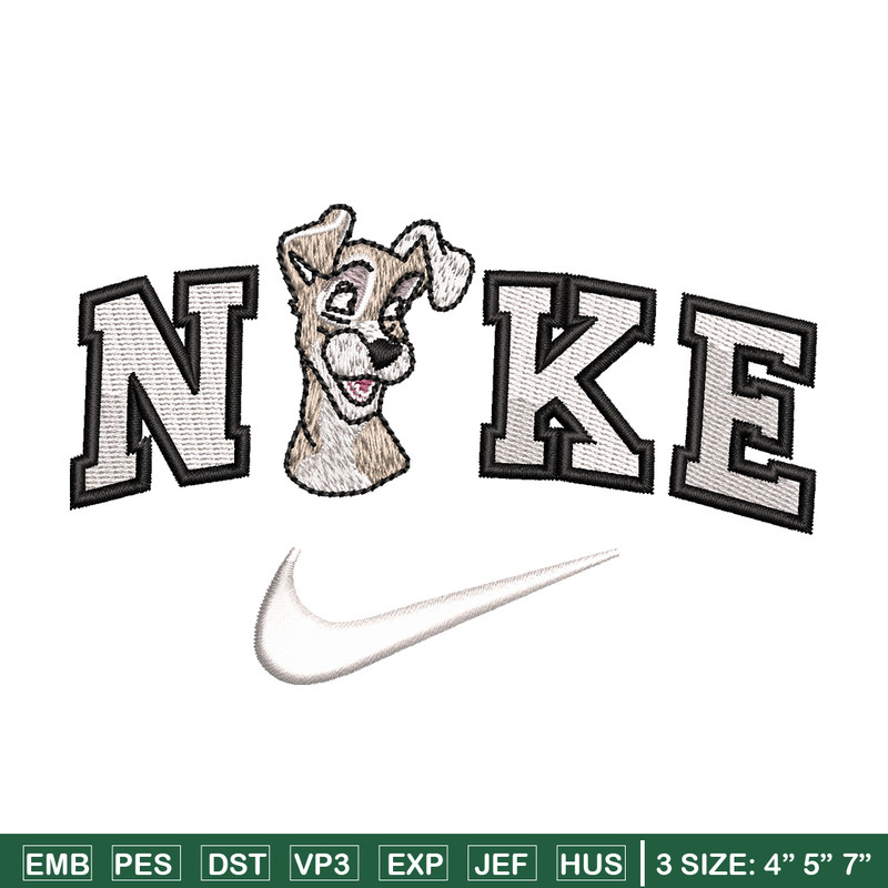 Nike white dog embroidery design, Dog embroidery, Nike design, Embroidery shirt, Embroidery file, Digital download.jpg