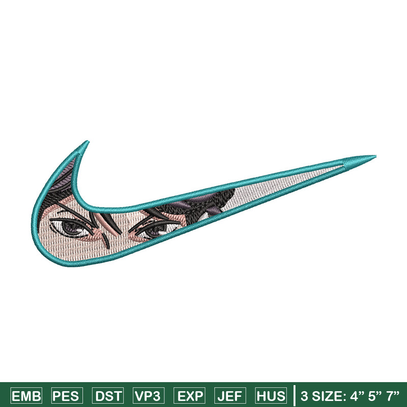 Nike x anime eyes embroidery design, Anime embroidery, Embroidery file,Embroidery shirt, Nike design,Digital download.jpg