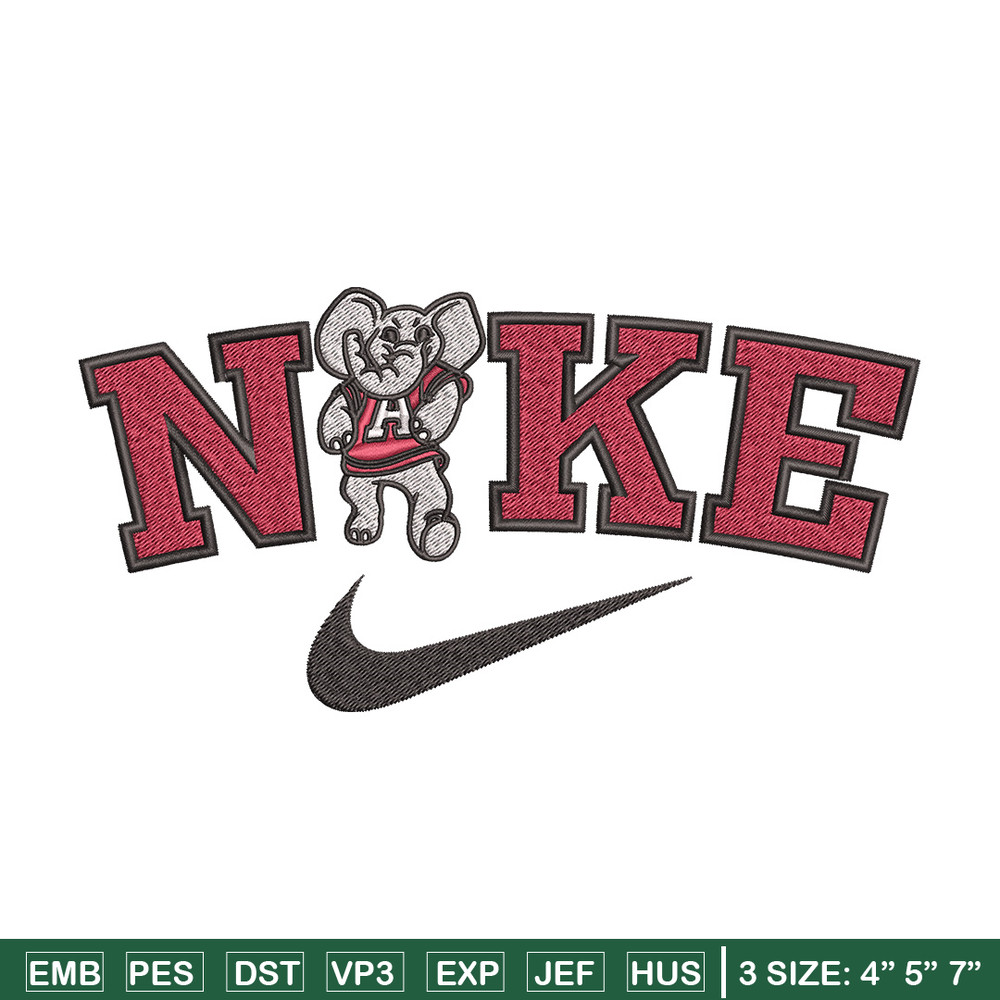 Nike x elephant embroidery design, Nike embroidery, Nike design, Embroidery file,Embroidery shirt, Digital download.jpg