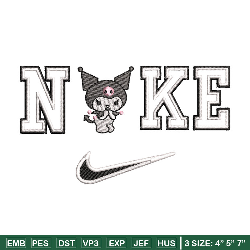 Nike x kuromi embroidery design, Kuromi embroidery, Nike design, Embroidery shirt, Embroidery file,Digital download.jpg
