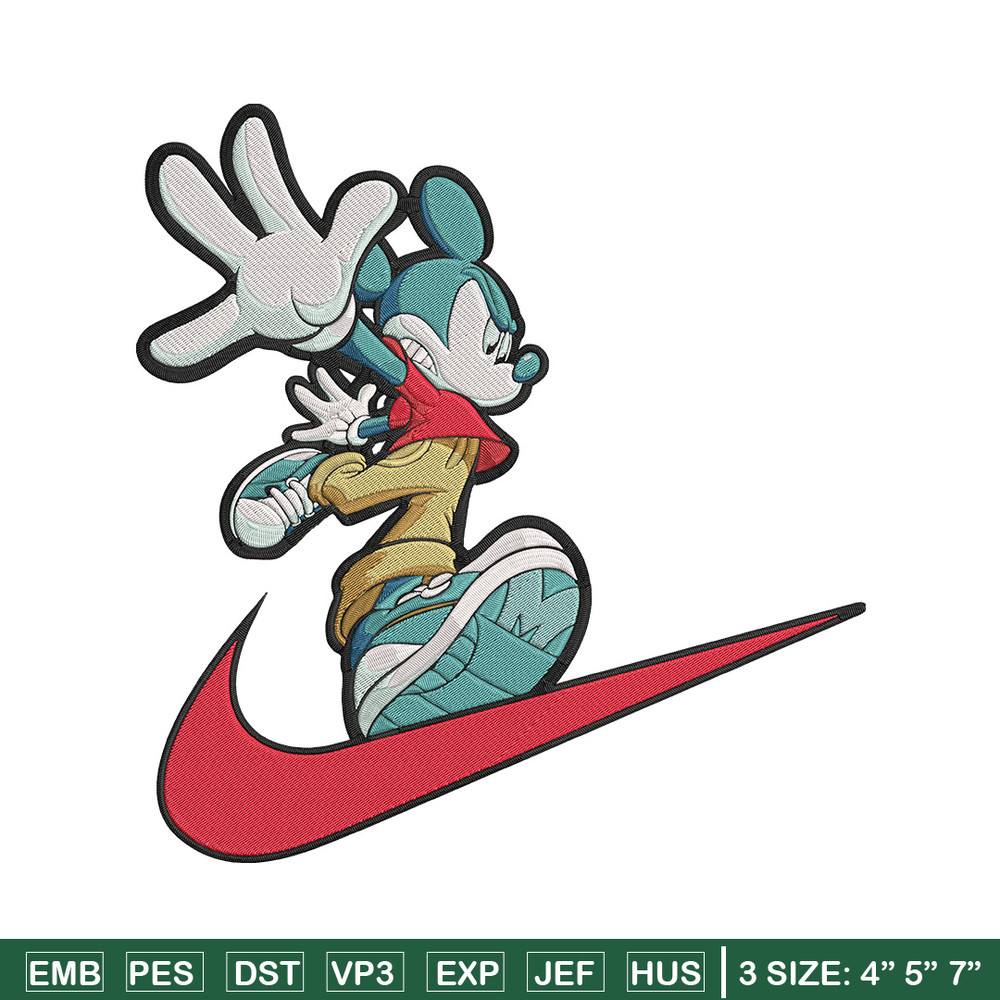 Nike x mickey Embroidery Design, Mickey Embroidery, Embroidery File, Nike Embroidery, Anime shirt, Digital download..jpg