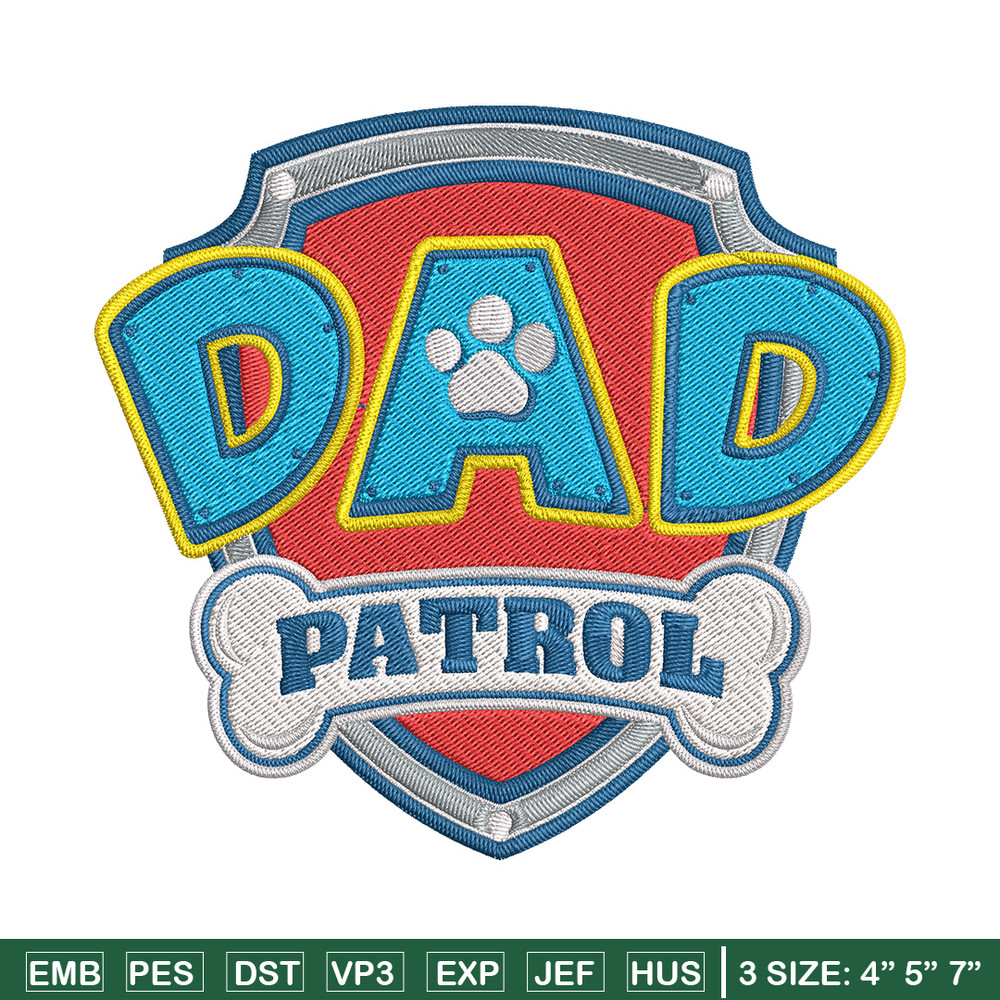 Paw Patrol logo Embroidery Design, Paw Patrol Embroidery, Embroidery File,Anime Embroidery, Anime shirt,Digital download.jpg