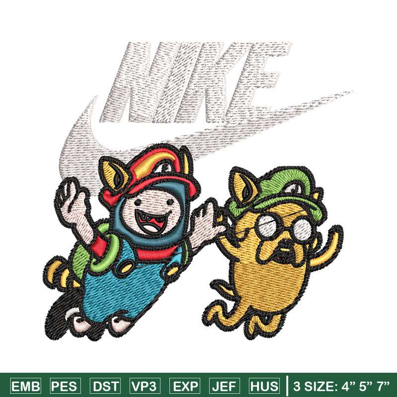 Pibby and finn Nike Embroidery design, cartoon Embroidery, Nike design, Embroidery file, logo shirt, Instant download..jpg