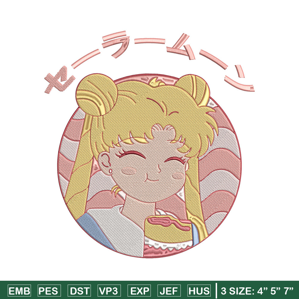 Sailor chibi Embroidery Design,Sailor moon Embroidery, Embroidery File, Anime Embroidery, Anime shirt, Digital download.jpg