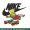 Simpson funny Nike Embroidery design, Simpson cartoon Embroidery, Nike design, Embroidery file, Instant download..jpg