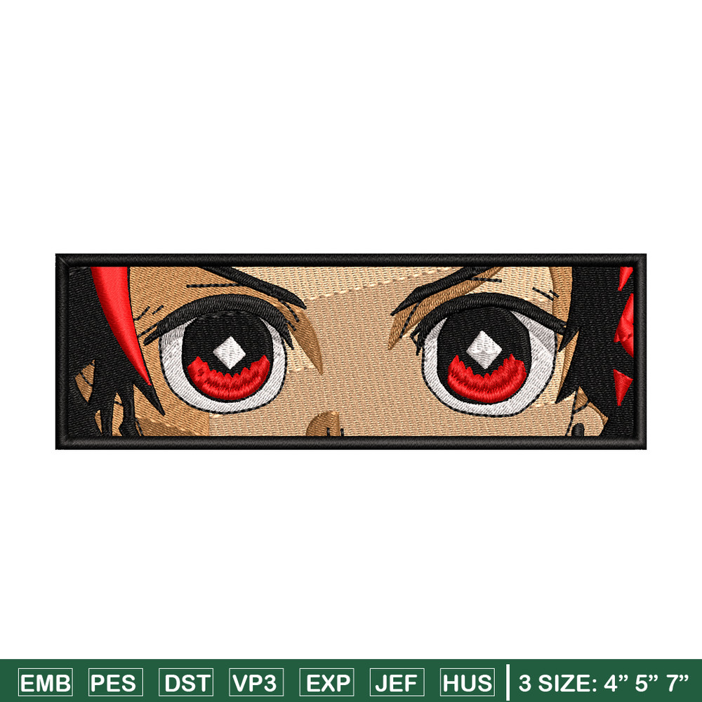Tanjiro eyes embroidery design, Kimetsu no Yaiba embroidery, Nike design, anime design, anime shirt, Digital download.jpg