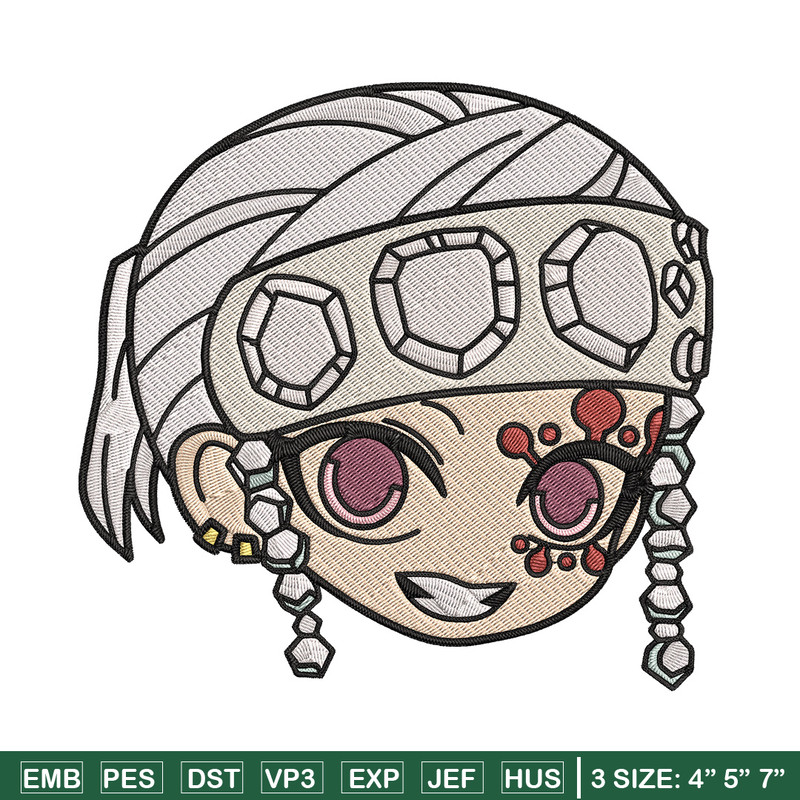 Tengen sticker Embroidery Design, Demon slayer Embroidery, Embroidery File, Anime Embroidery, Digital download.jpg