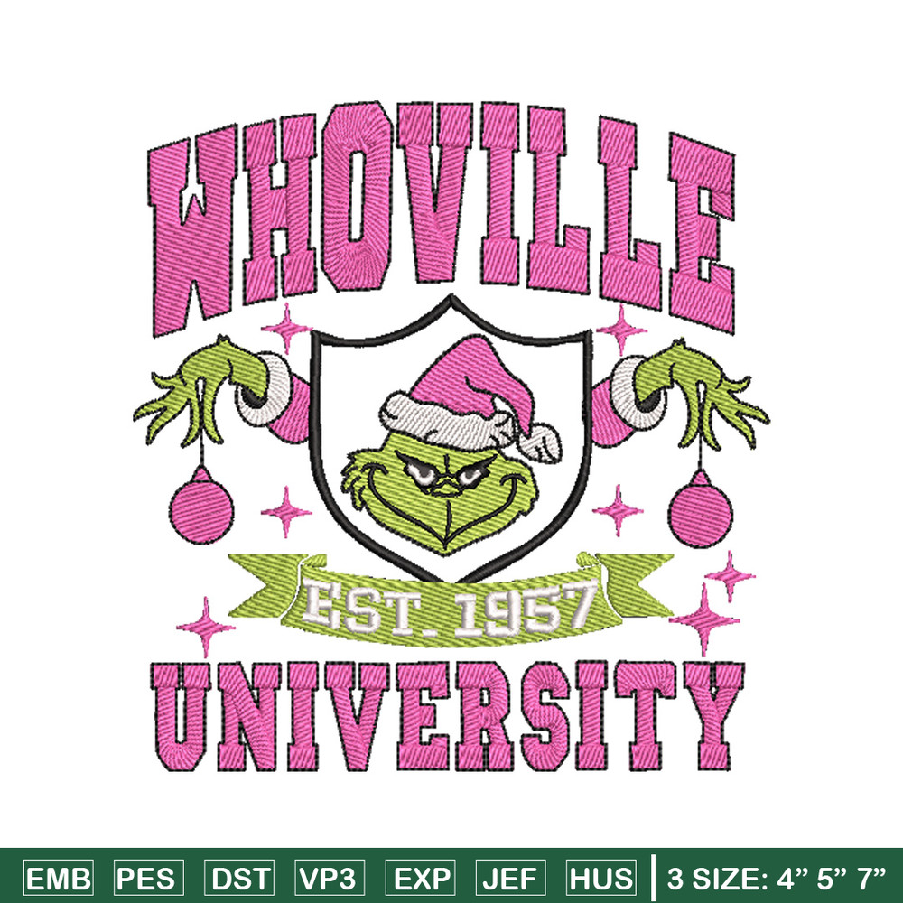 Whoville est1957 embroidery design, Grinch embroidery, Chrismas design,Embroidery shirt,Embroidery file,Digital download.jpg
