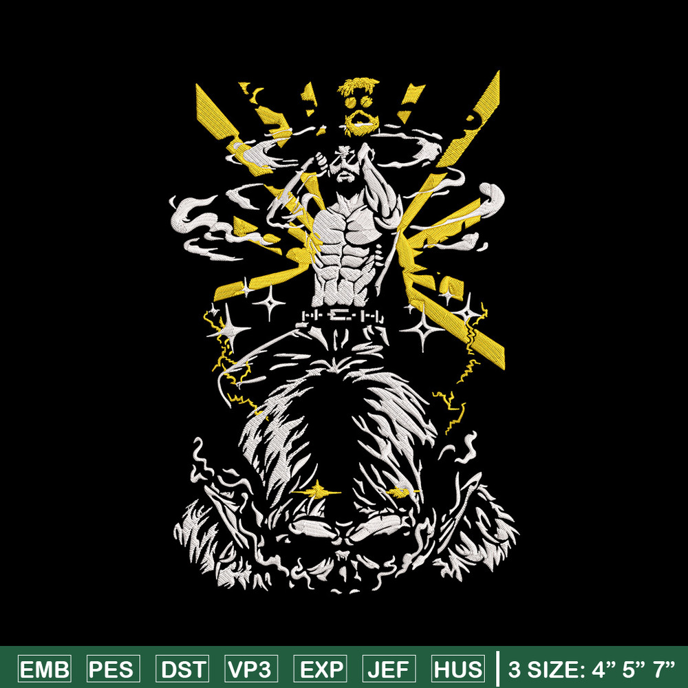 Zeke Yeager Embroidery Design, Aot Embroidery, Embroidery File, Anime Embroidery, Anime shirt, Digital download..jpg