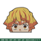 Zenitsu Peeker Embroidery Design, Demon slayer Embroidery, Embroidery File, Anime Embroidery,Anime shirt,Digital download.jpg