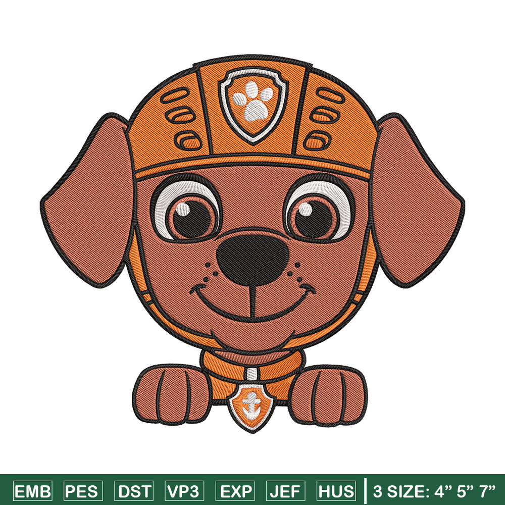 Zuma dog Embroidery Design, Paw Patrol Embroidery, Embroidery File, Anime Embroidery, Anime shirt, Digital download..jpg