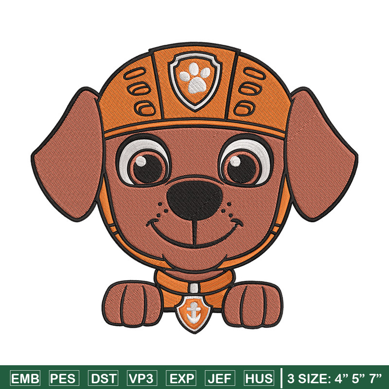 Zuma dog Embroidery Design, Paw Patrol Embroidery, Embroidery File, Anime Embroidery, Anime shirt, Digital download..jpg