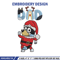 Bandit dad Embroidery Design, Bluey Embroidery, Embroidery File, Chrismas Embroidery, Anime shirt, Digital download.jpg