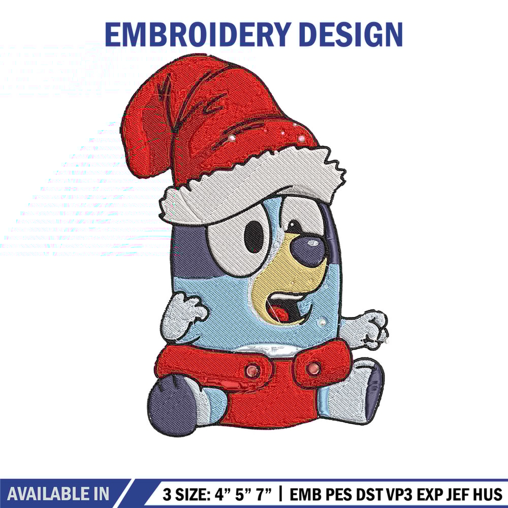 Bluey baby Embroidery Design, Bluey Embroidery, Embroidery File, Chrismas Embroidery,Anime shirt, Digital download..jpg