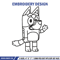 Bluey Coloring Pages Embroidery, Bluey Embroidery, Embroidery File, cartoon design, logo shirt, Digital download..jpg