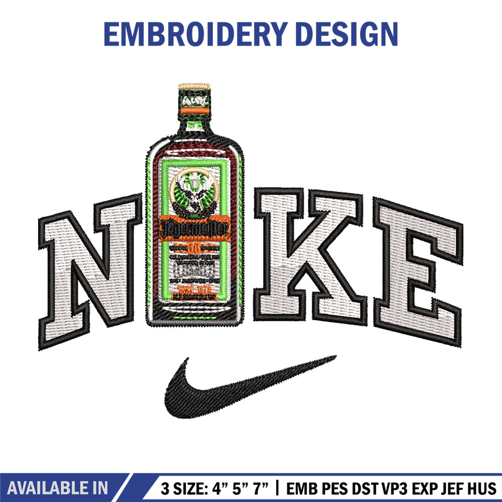 Bottle x nike logo embroidery design, Nike embroidery, Embroidery file, Embroidery shirt, Nike design, Digital download.jpg
