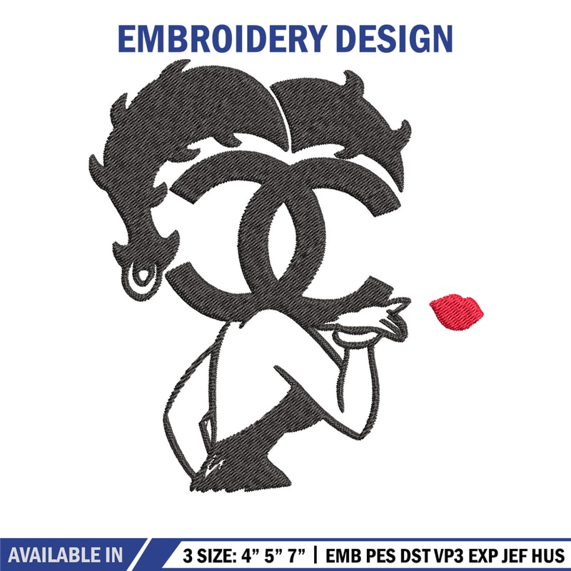 Cartoon girl gucci Embroidery Design, Gucci Embroidery, Brand Embroidery, Embroidery File, Logo shirt, Digital download.jpg