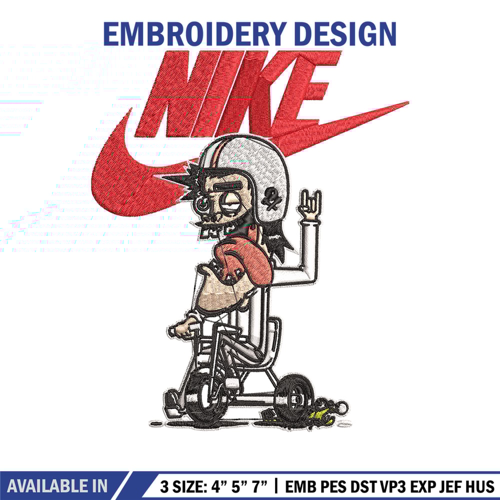 Cartoon Nike Embroidery design, Cartoon funny Embroidery, Nike design, Embroidery file, logo shirt, Instant download..jpg