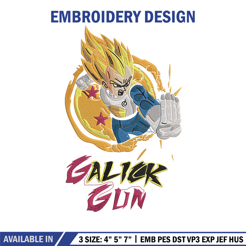 Galick gun Embroidery Design, Dragonball Embroidery, Embroidery File, Anime Embroidery, Anime shirt, Digital download.jpg