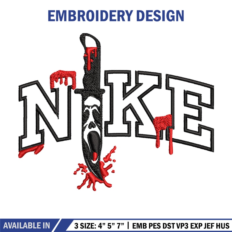 Ghost Face Nike Embroidery design, Ghost Face Nike Embroidery, Embroidery File, Nike design, Digital download..jpg