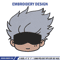 Gojo chibi Embroidery Design, Jujutsu Embroidery, Embroidery File, Anime Embroidery, Anime shirt, Digital download.jpg
