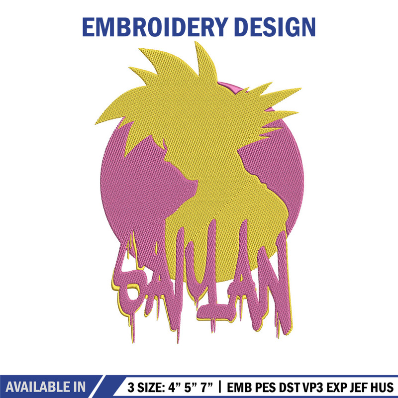 Goku circle Embroidery Design, Dragonball Embroidery, Embroidery File, Anime Embroidery, Anime shirt, Digital download..jpg
