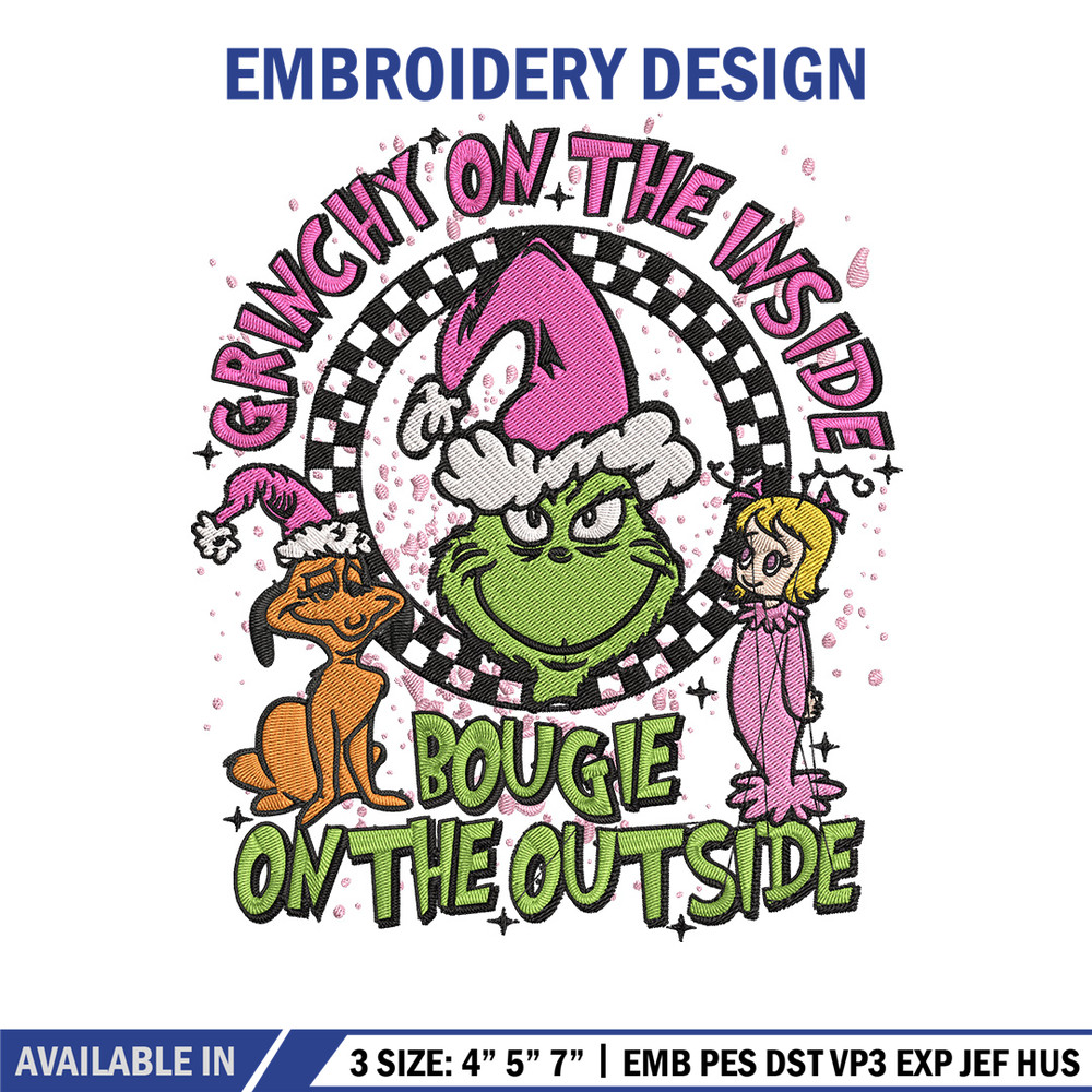 Grinch on the inside Embroidery Design, Grinch Embroidery, Embroidery File, Chrismas Embroidery, Digital download.jpg