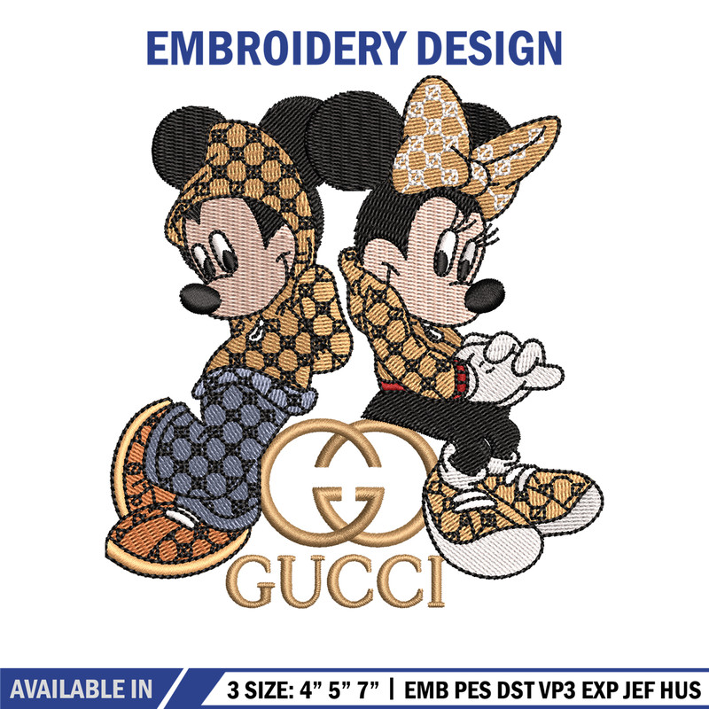Gucci Mickey And Minnie Embroidery design, Disney Embroidery, Disney design, Embroidery File, Digital download..jpg