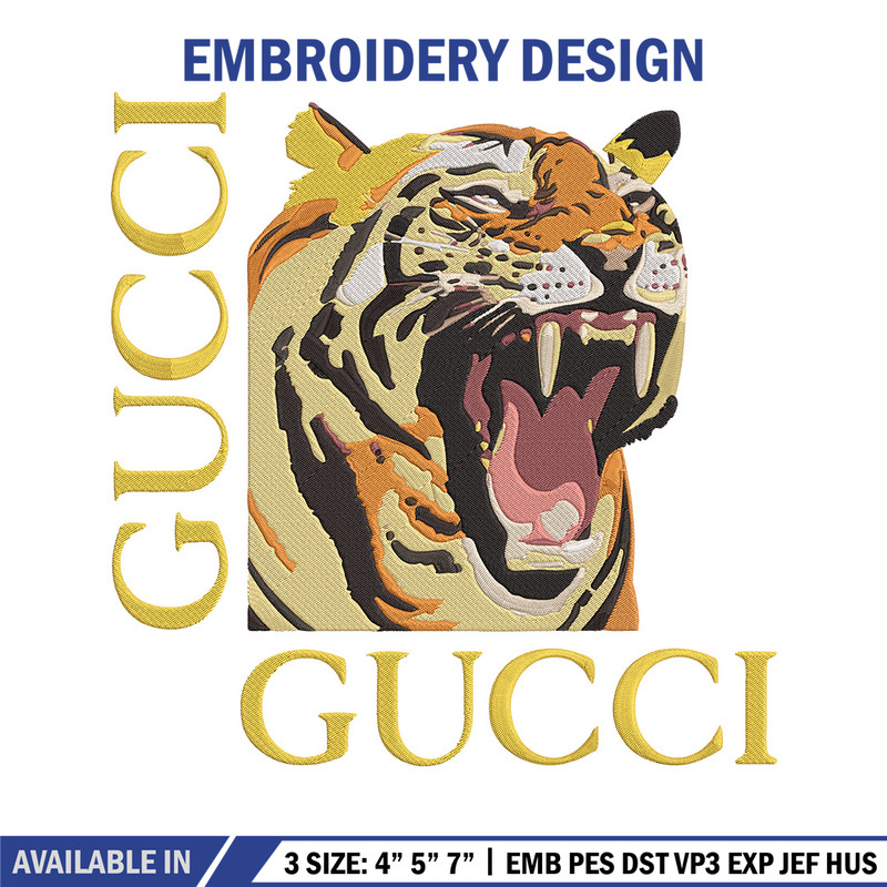 Gucci x Tiger Embroidery Design, Gucci Embroidery, Embroidery File, Anime Embroidery, Anime shirt, Digital download..jpg