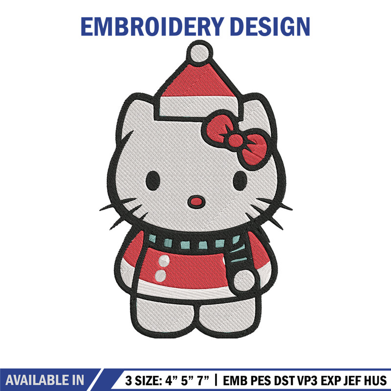Hello kitty chrismas Embroidery Design, Kitty Embroidery,Embroidery File,Anime Embroidery, Anime shirt,Digital download.jpg