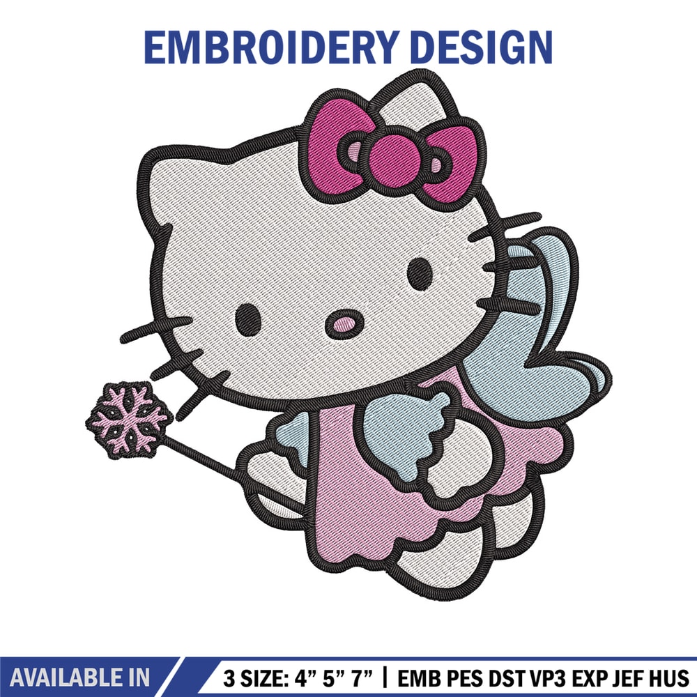 Hello kitty fairy Embroidery Design, Hello kitty Embroidery, Embroidery File, Anime Embroidery, Digital download.jpg