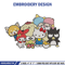 Hello Kitty friends Embroidery Design, Hello kitty Embroidery, Embroidery File, Anime Embroidery, Digital download.jpg