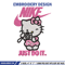 Hello kitty Nike Embroidery design, hello kitty cartoon, Embroidery, Nike design, Embroidery file, Instant download.jpg