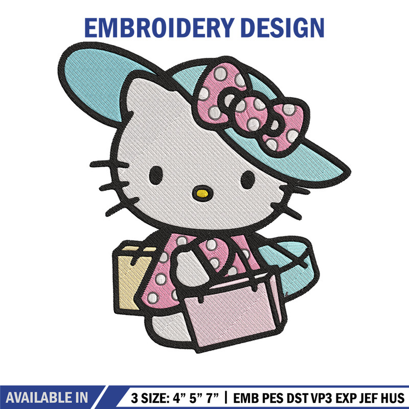 Hello kitty shopping Embroidery Design, Hello kitty Embroidery, Embroidery File, Anime Embroidery, Digital download.jpg