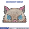 Inosuke Peeker Embroidery Design, Demon slayer Embroidery, Embroidery File, Anime Embroidery, Digital download..jpg