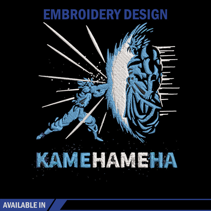 Kamehameha Embroidery Design, Dragonball Embroidery, Embroidery File, Anime Embroidery, Anime shirt, Digital download.jpg